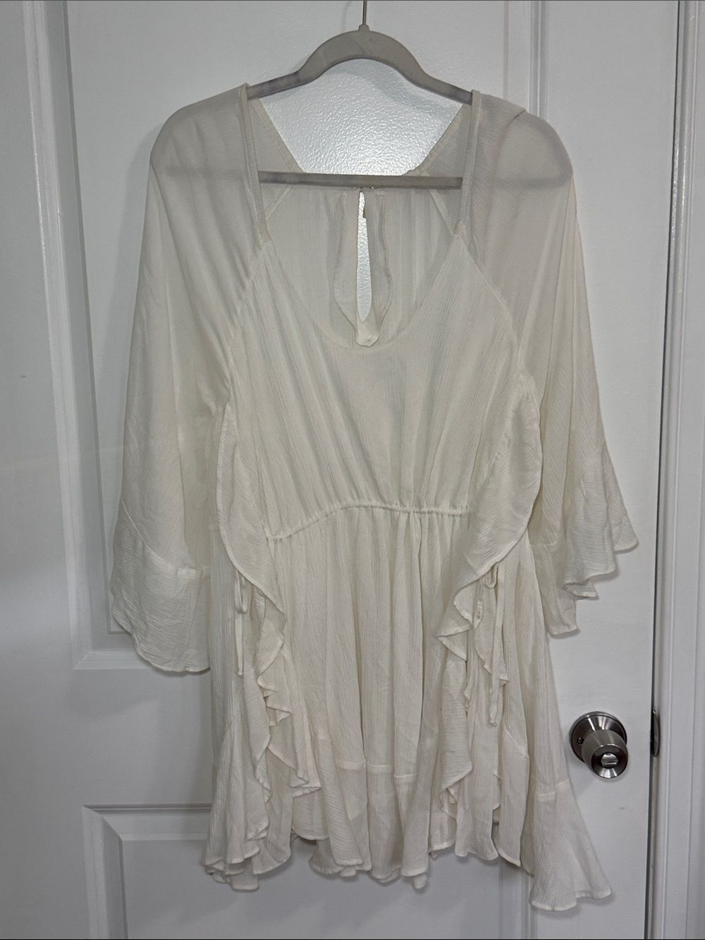 Free People Ivory Gauze Mini
Dress